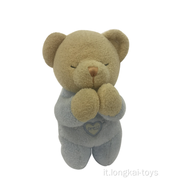 Plush Pray Bear per Baby Blue